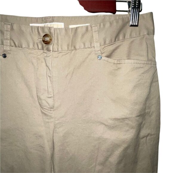 Michael Kors Gramercy Fit Tan Khaki Chino Pants Women's Size 6 - Picture 3 of 7